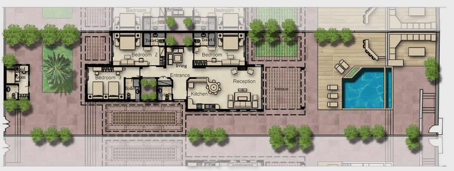 Floor plan for  at Bay 7 Sidi Heneish
