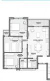 Floor plan for chalet at Sea View