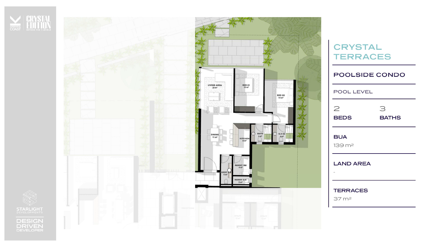 Floor plan for chalet at Katameya Coast