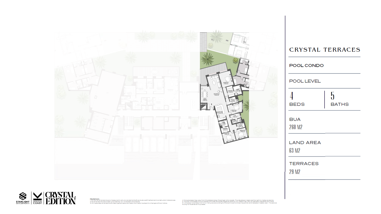 Floor plan for chalet at Katameya Coast