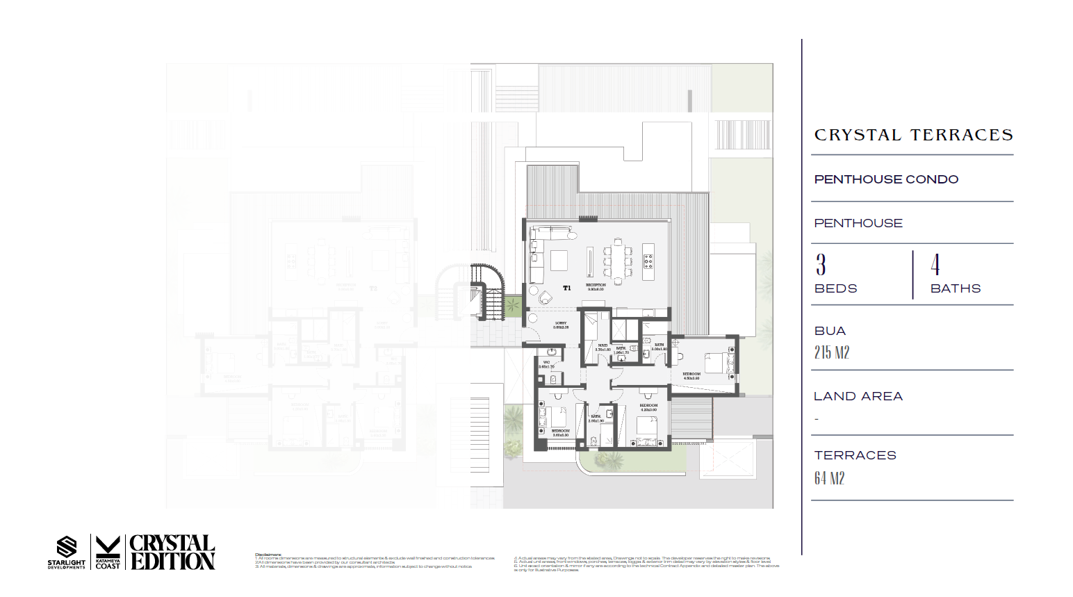 Floor plan for chalet at Katameya Coast