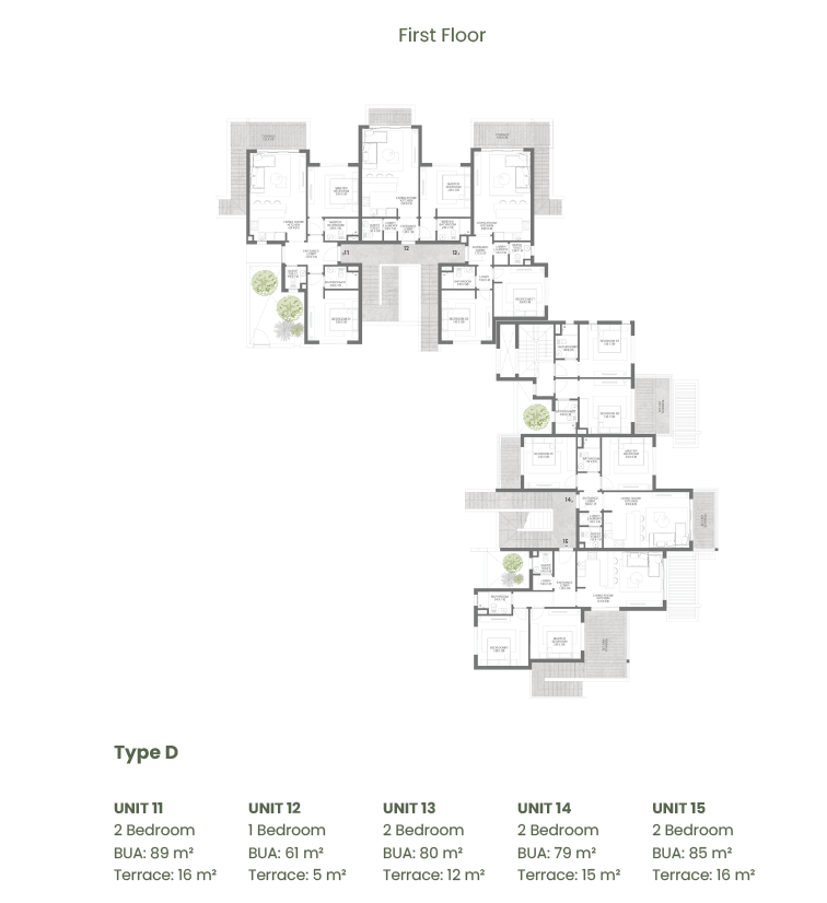 Floor plan for apartment at Makadi Heights