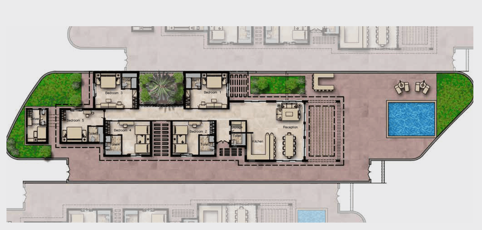 Floor plan for villa at Bay 7 Sidi Heneish