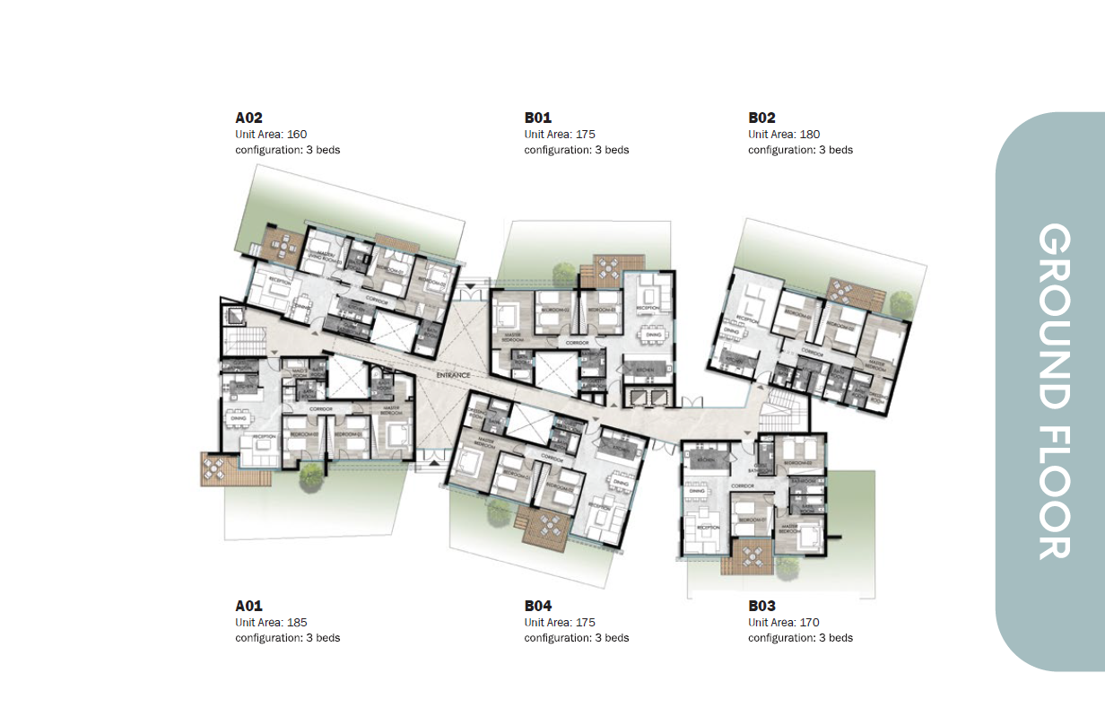 Floor plan for apartment at Leaves