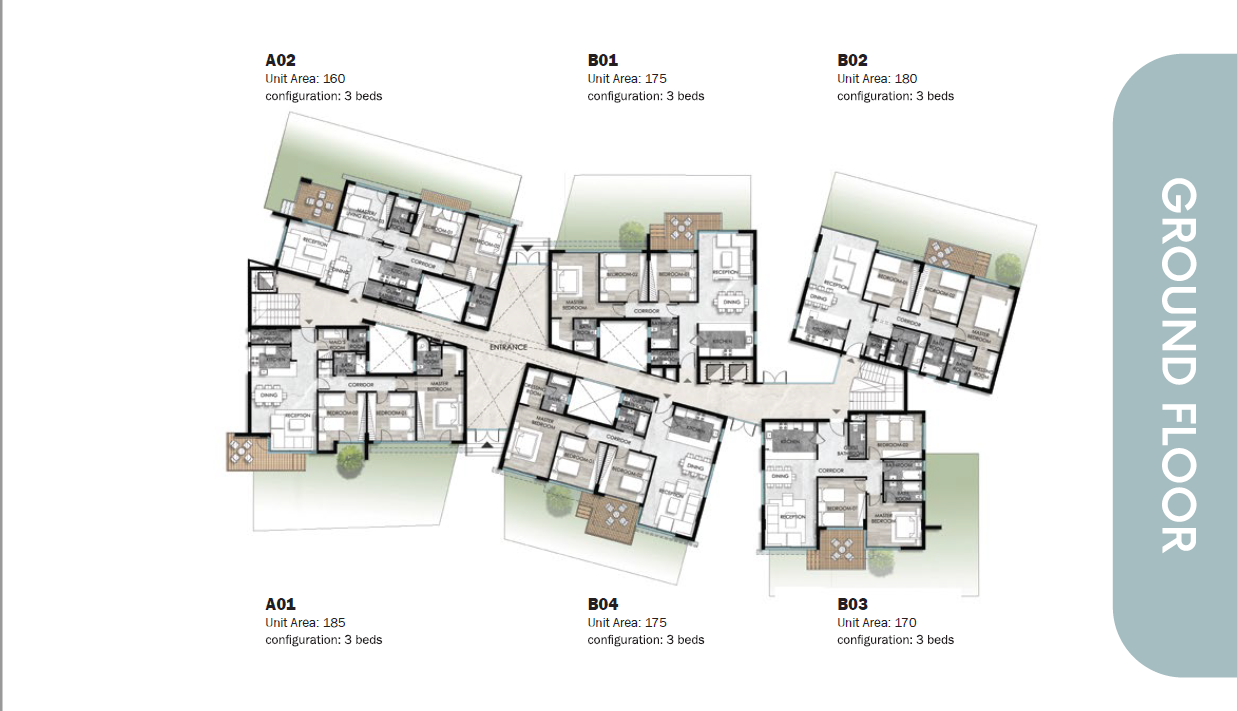 Floor plan for apartment at Leaves