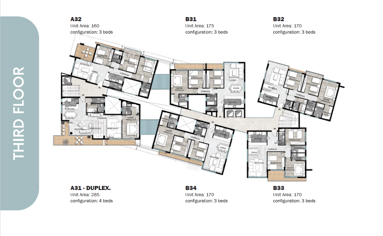 Floor plan for apartment at Leaves