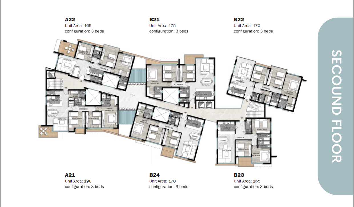 Floor plan for apartment at Leaves