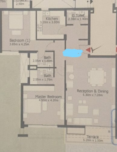 Floor plan for apartment at Capital Gardens