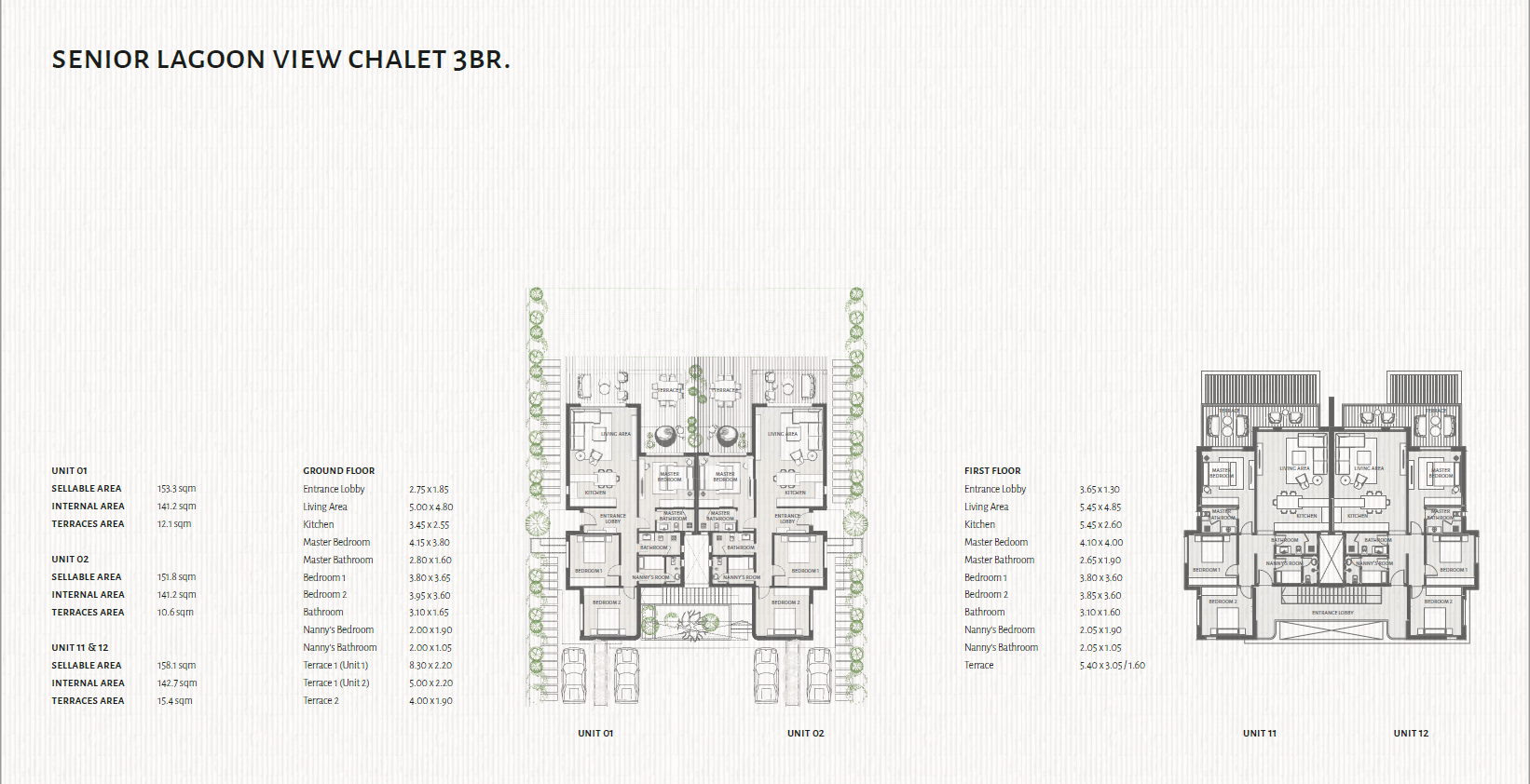 Floor plan for chalet at The Med