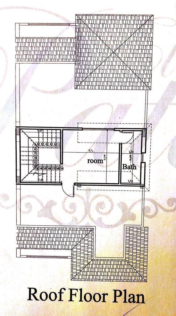 Floor plan for villa at El Patio 5 East