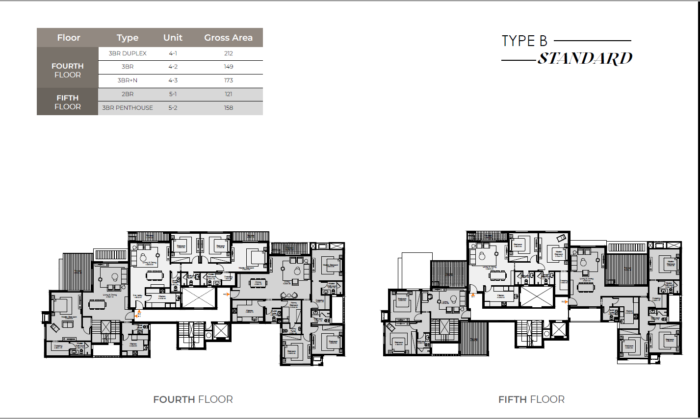 Floor plan for penthouse at O West Orascom