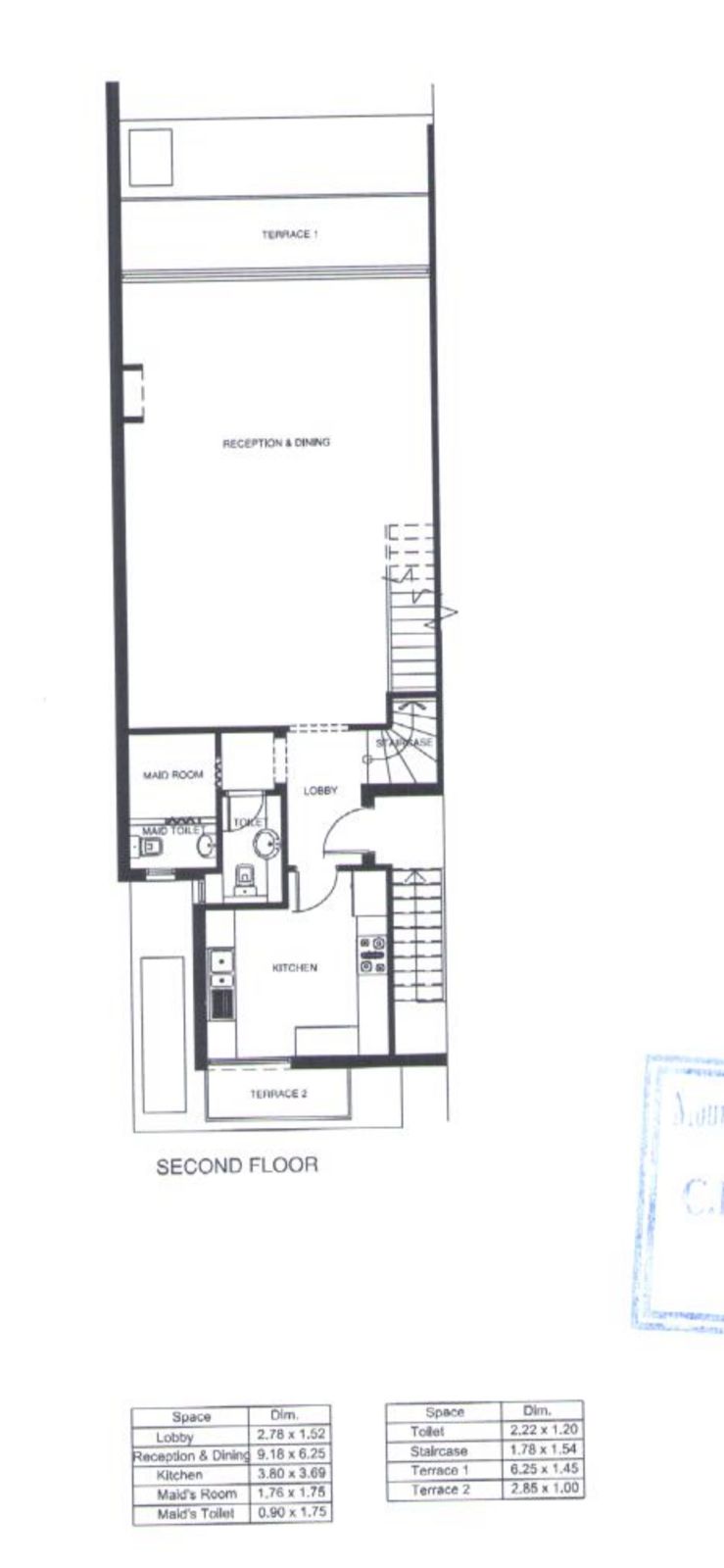 Floor plan for duplex at Mountain View ICity New Cairo