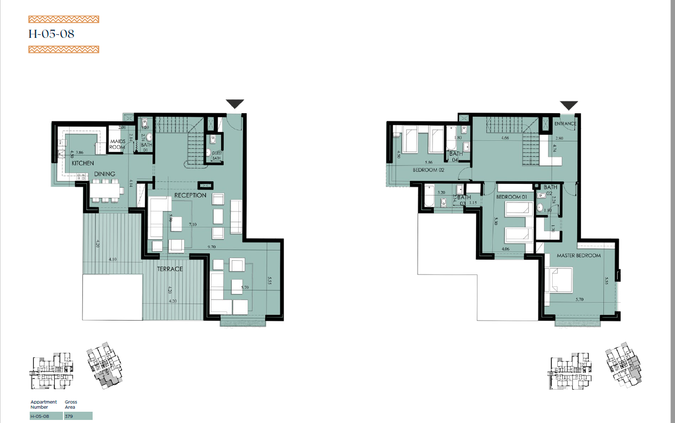 Floor plan for duplex at 205 Arkan Palm