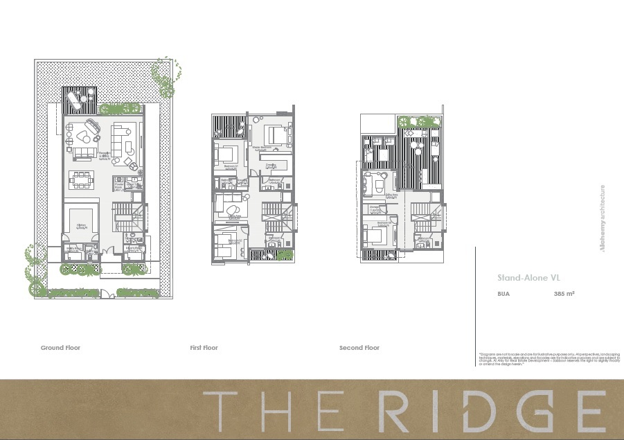 Floor plan for villa at The RIDGE Villas