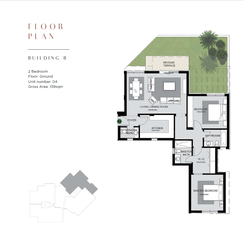 Floor plan for apartment at The Estates Residence