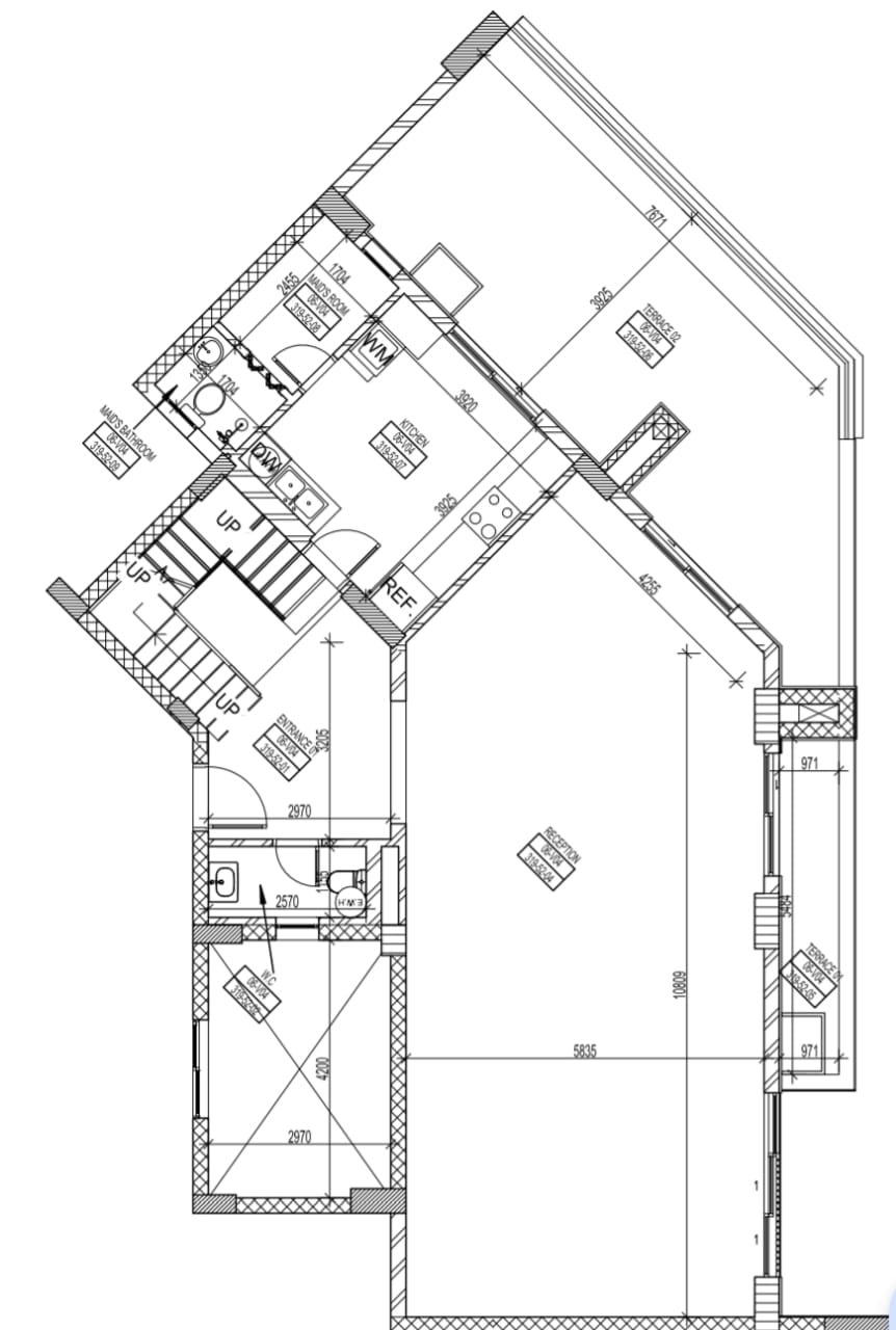 Floor plan for penthouse at Swanlake Residences