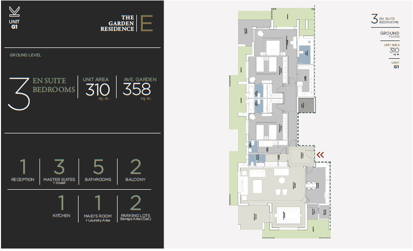 Floor plan for apartment at Katameya Creeks