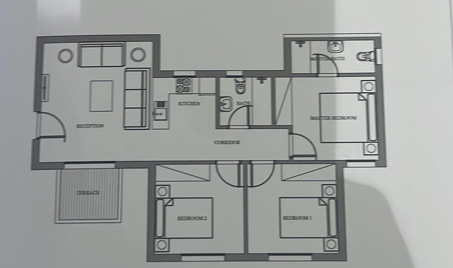 Floor plan for chalet at Mountain View Ras El Hekma