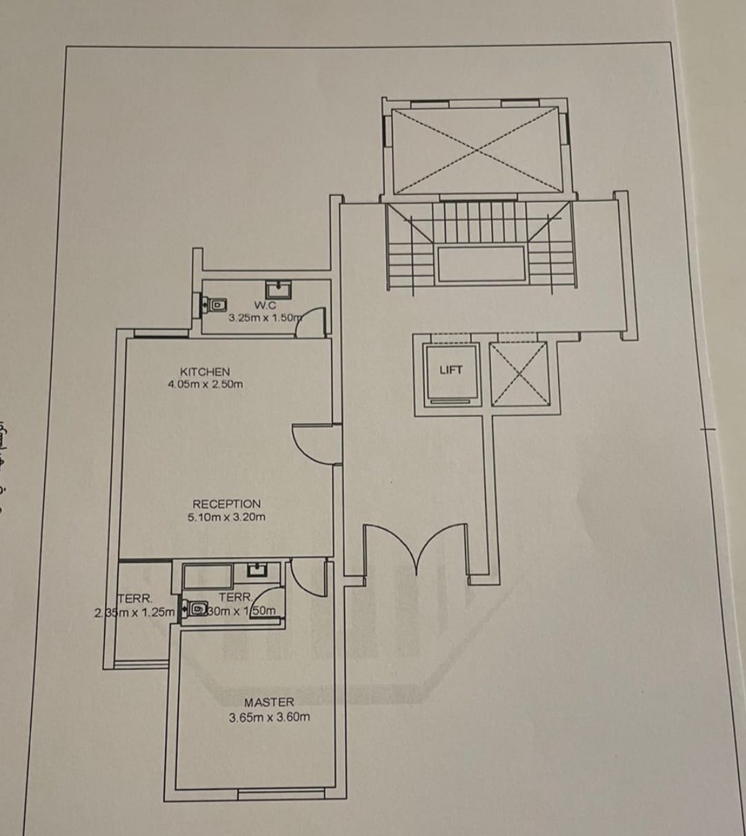 Floor plan for apartment at Fifth Square Al Marasem