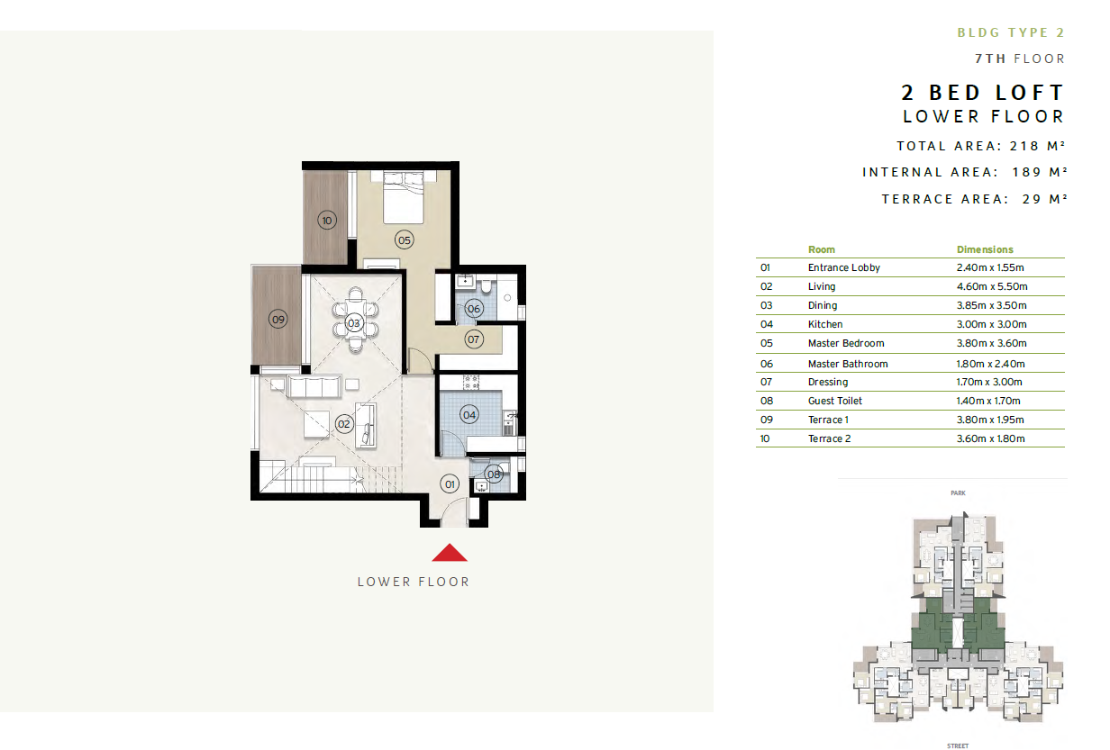 Floor plan for duplex at ZED East