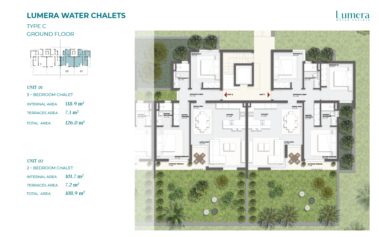 Floor plan for chalet at Solare