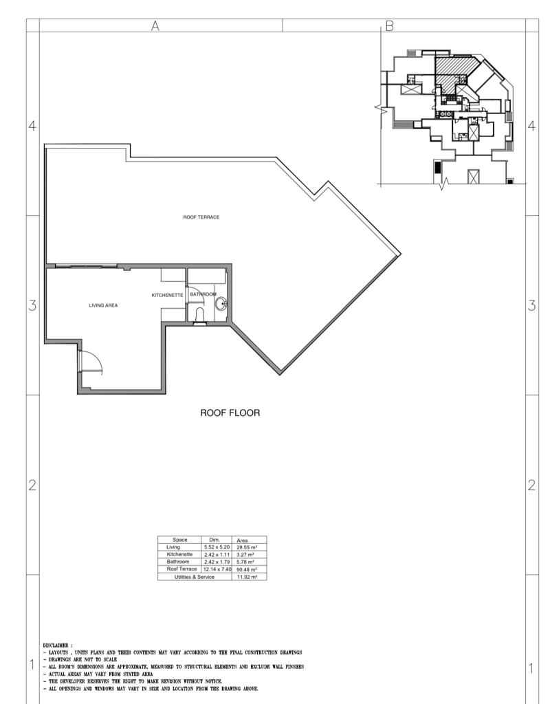 Floor plan for apartment at Mountain View ICity New Cairo