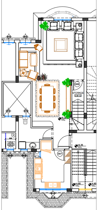 Floor plan for duplex at Mountain view Giza Plateau