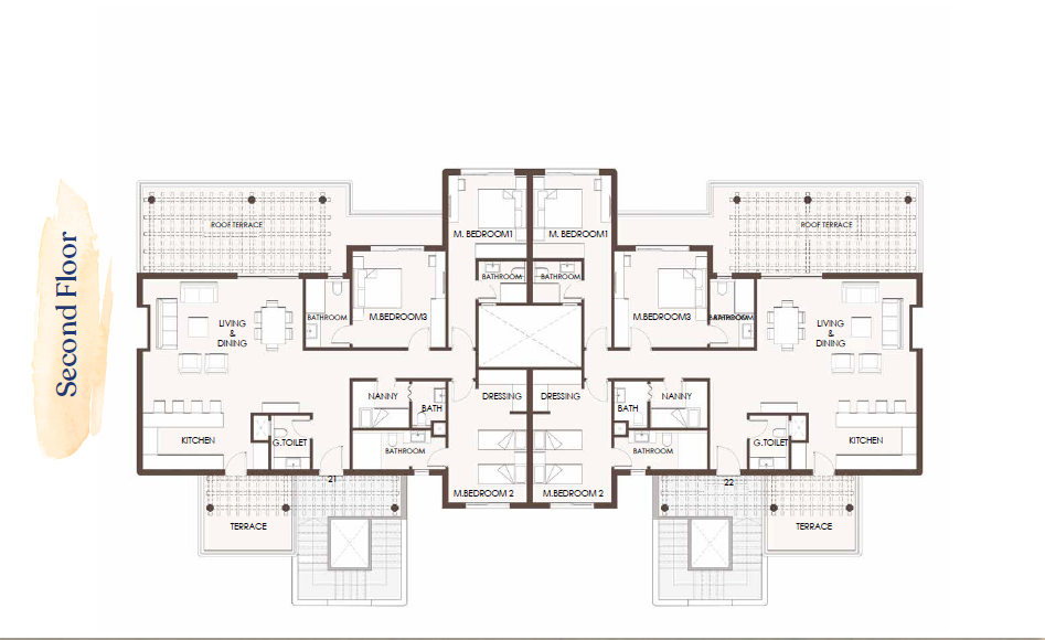 Floor plan for chalet at Hacienda West