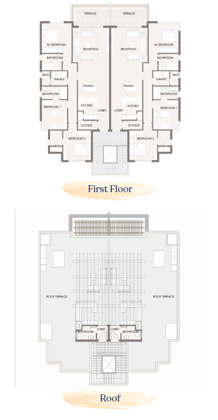 Floor plan for chalet at Hacienda West