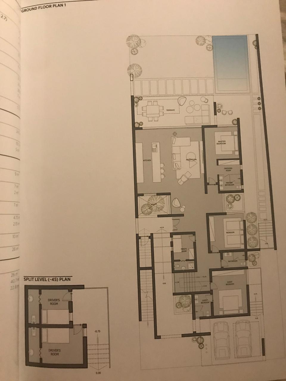 Floor plan for chalet at Seashell Sidi Abdel Rahman