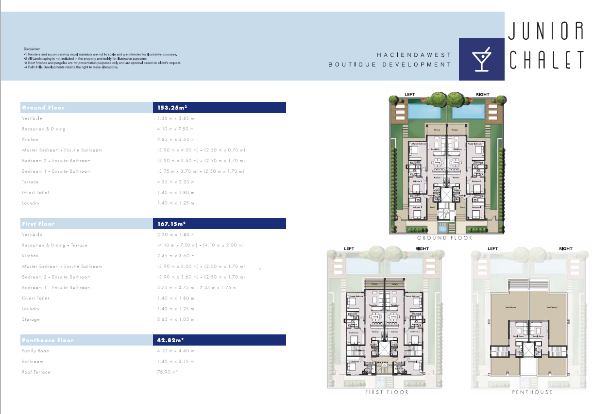 Floor plan for chalet at Hacienda West
