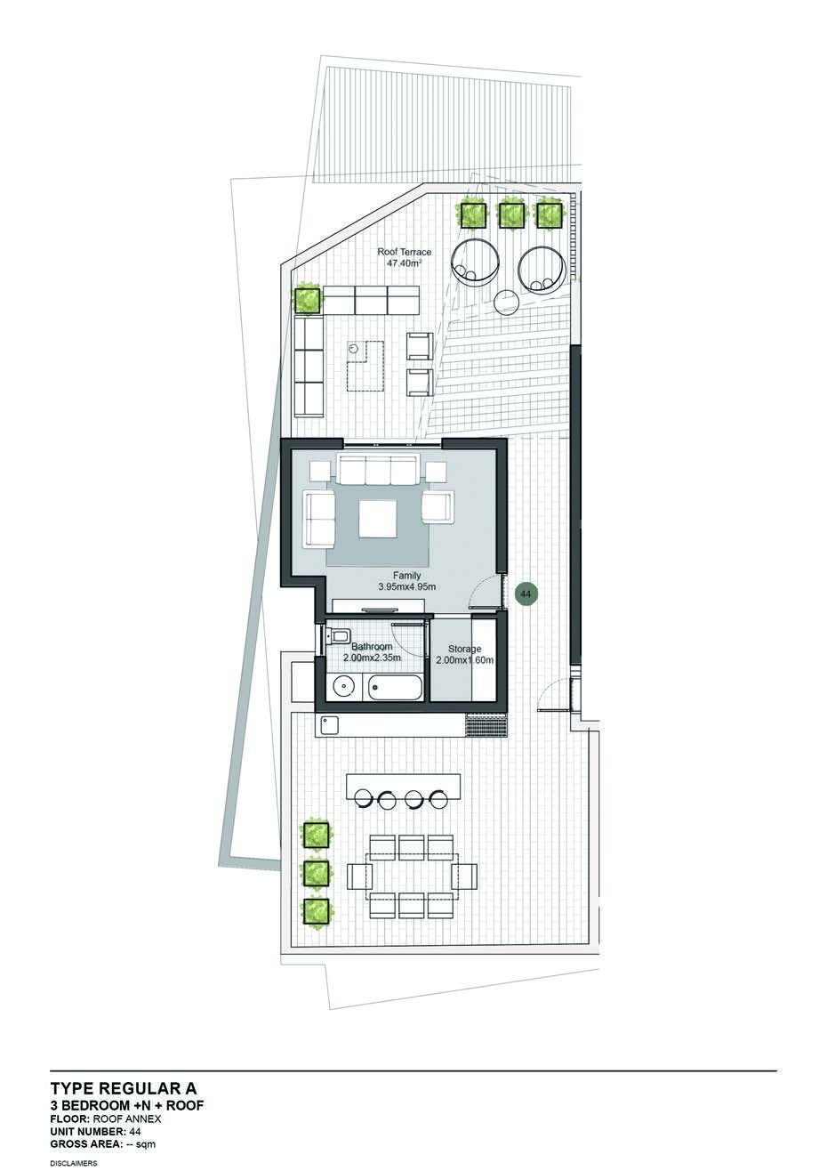 Floor plan for apartment at Villette