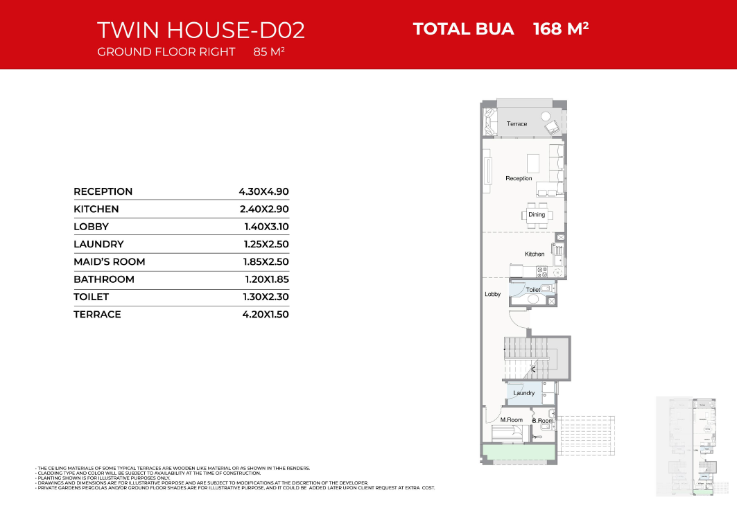 Floor plan for  at Telal North Coast