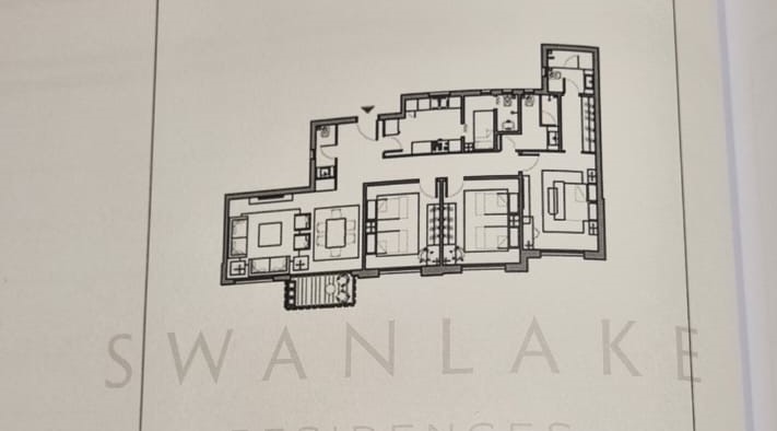 Floor plan for apartment at Swanlake Residences