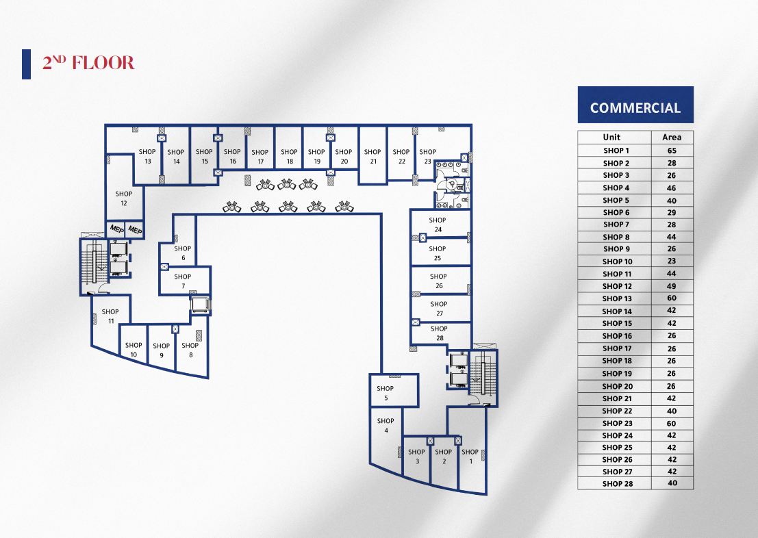 Floor plan for  at Rayan Tower