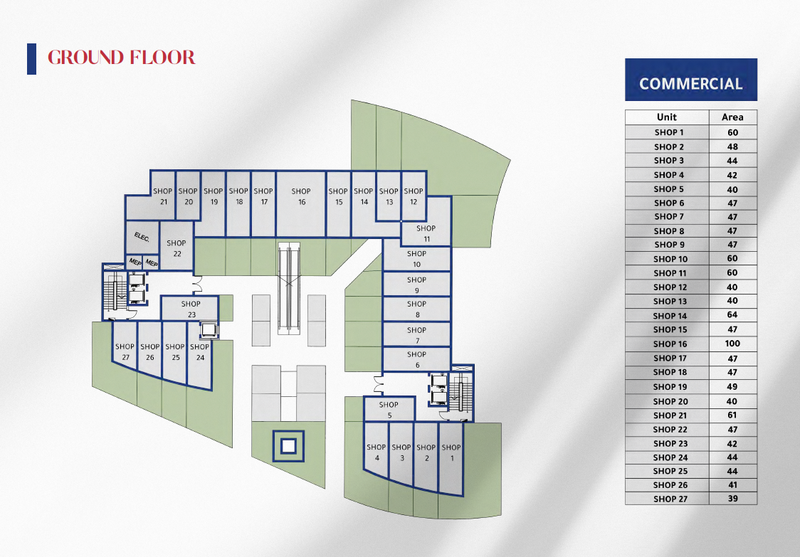 Floor plan for  at Rayan Tower