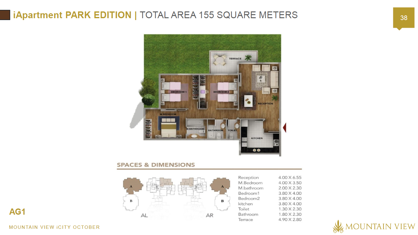 Floor plan for apartment at Mountain View iCity October