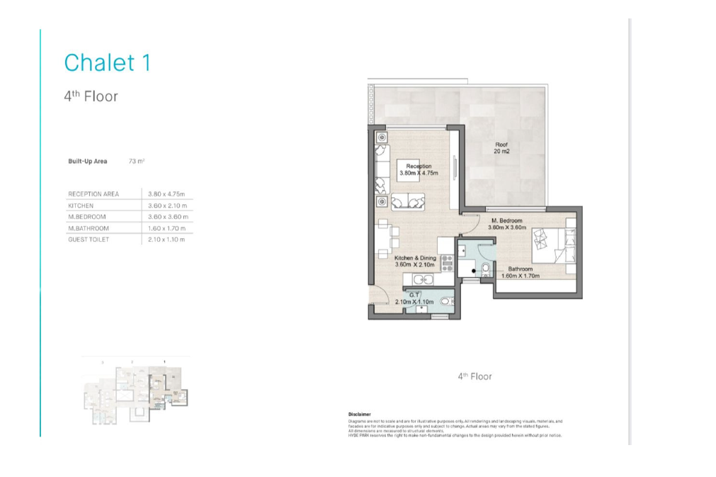 Floor plan for chalet at Hyde Park North - Seashore