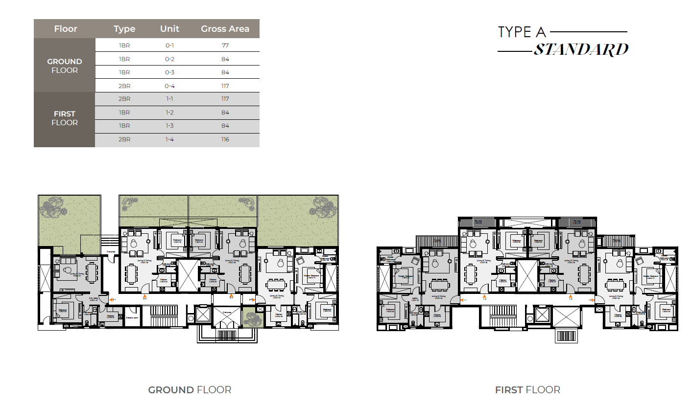 Floor plan for apartment at O West Orascom