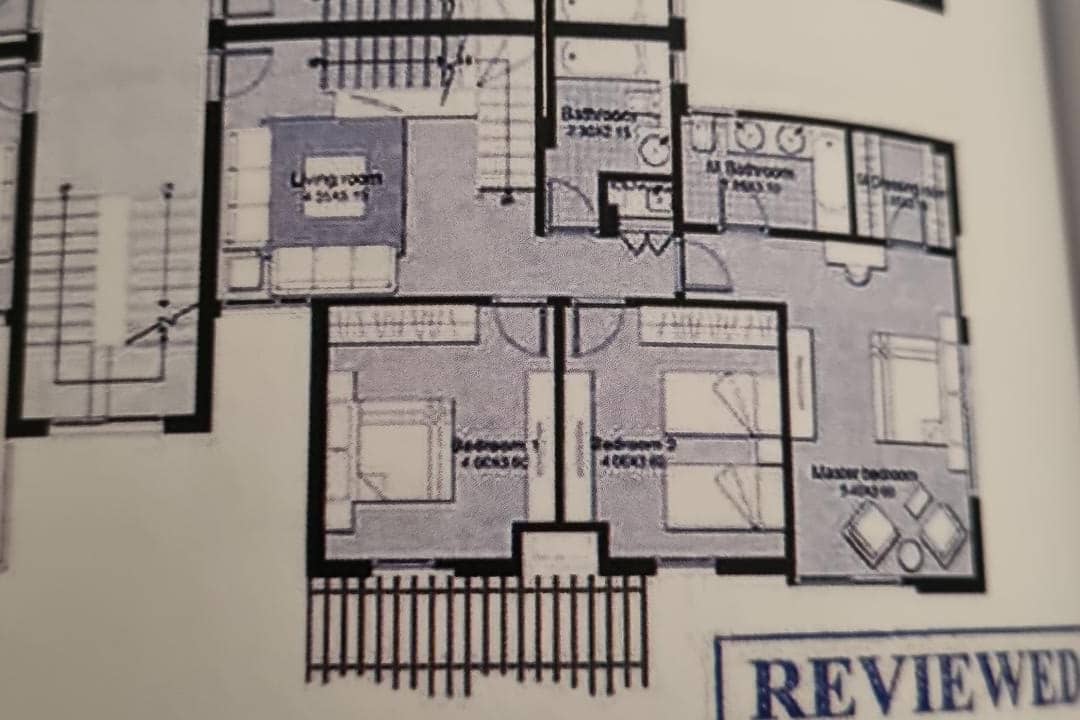 Floor plan for penthouse at Eastown