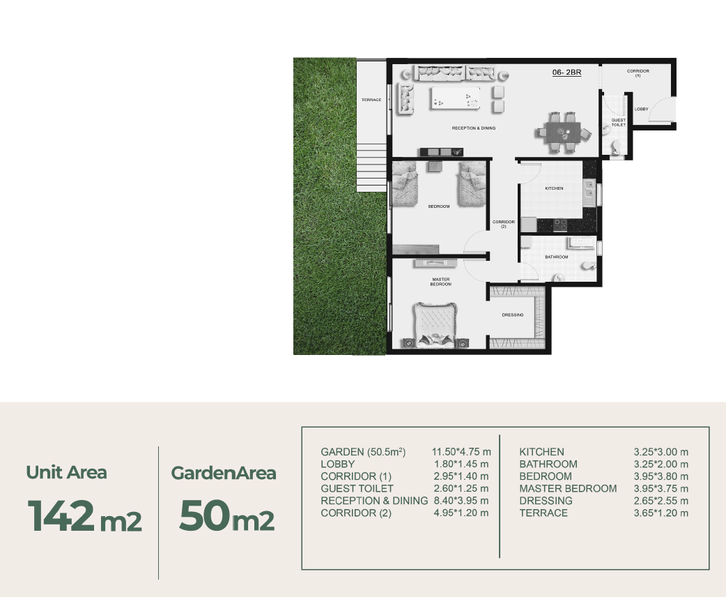 Floor plan for apartment at Botanica Residential