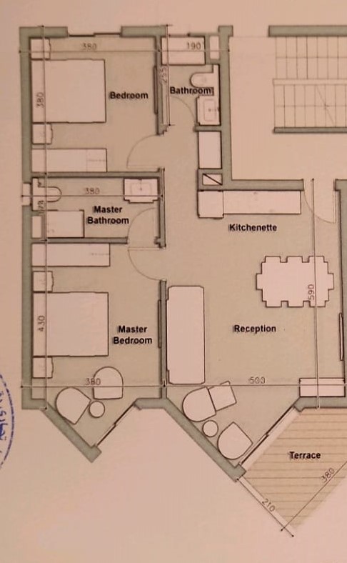 Floor plan for chalet at Il Monte Galala