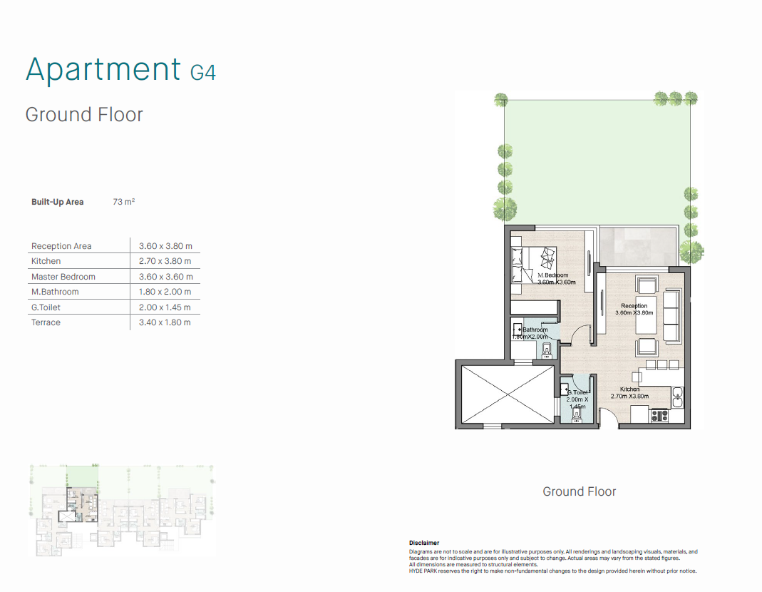 Floor plan for chalet at Hyde Park North - Seashore