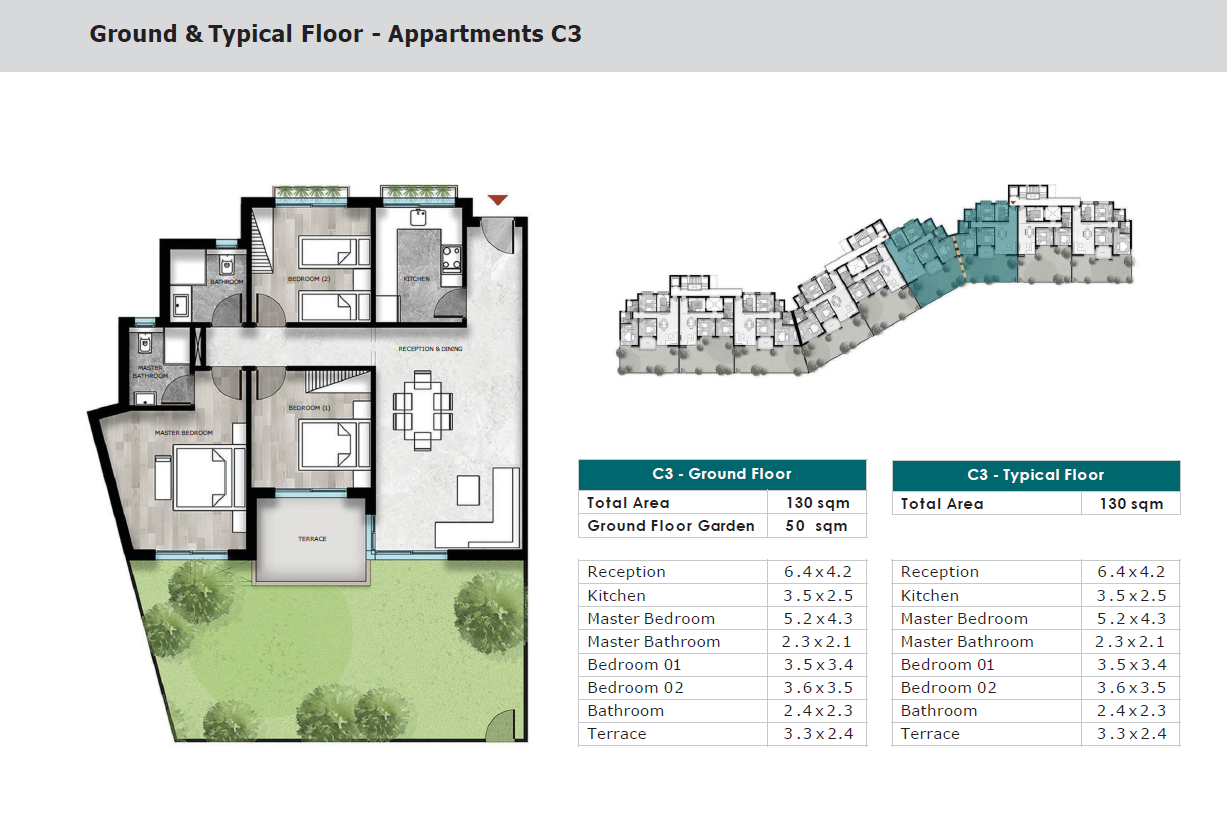 Floor plan for apartment at Kayan-Phase 2