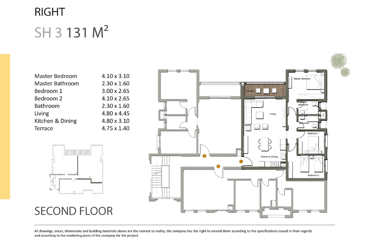 Floor plan for chalet at Gaia