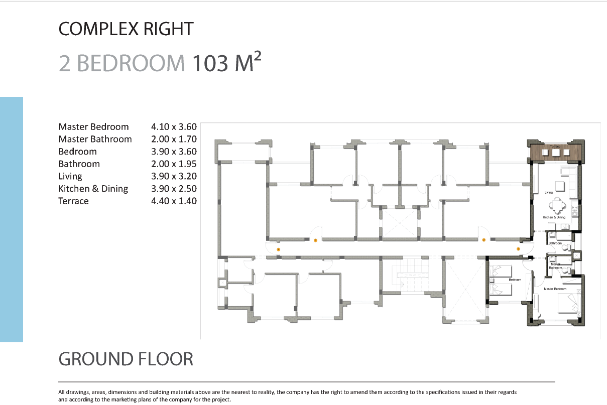 Floor plan for chalet at Gaia
