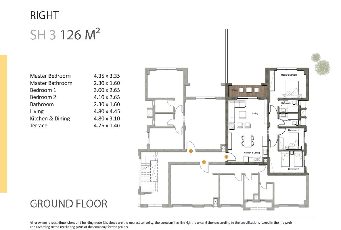 Floor plan for chalet at Gaia