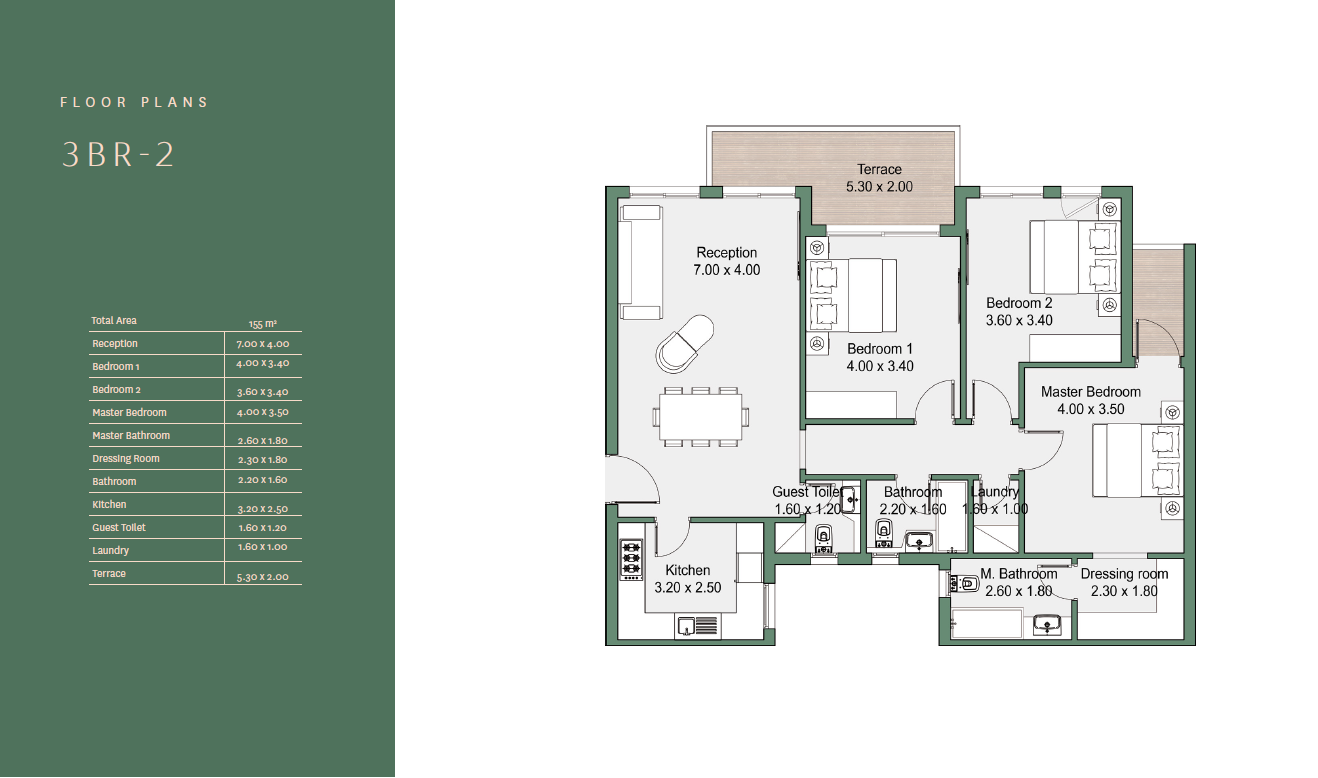 Floor plan for apartment at Rivers