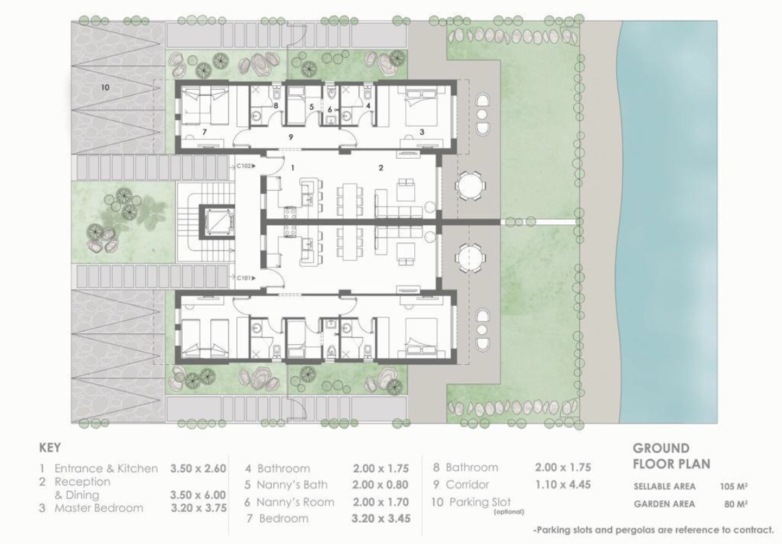 Floor plan for villa at El Masyaf