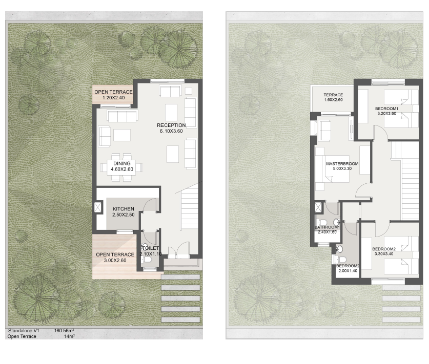 Floor plan for villa at Taj City